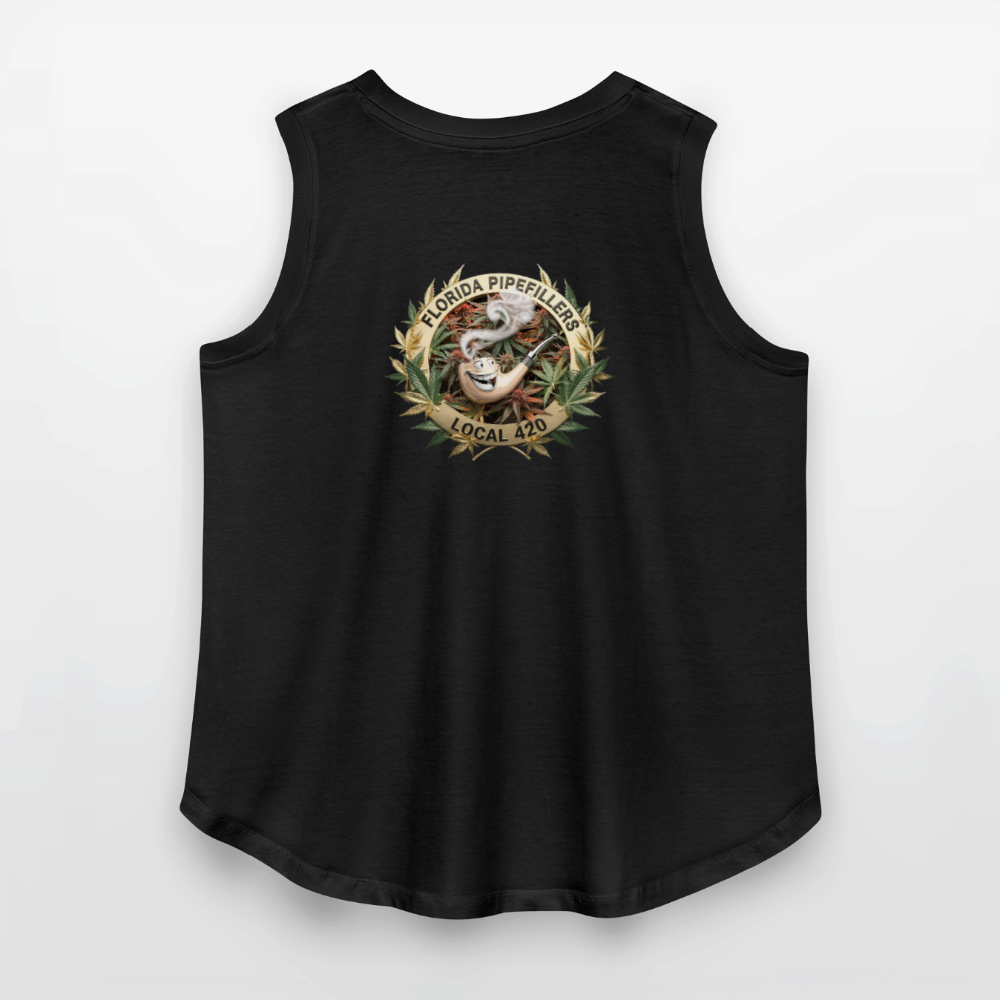 FLORIDA PIPEFILLERS LOCAL 420 F/B DESIGN Women's Curvy Relaxed Tank Top - black
