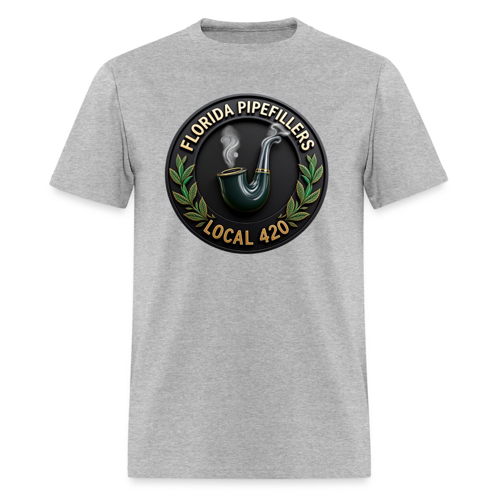 FLORIDA PIPEFILLERS LOCAL 420 F/B DESIGN Men's T-Shirt - heather gray