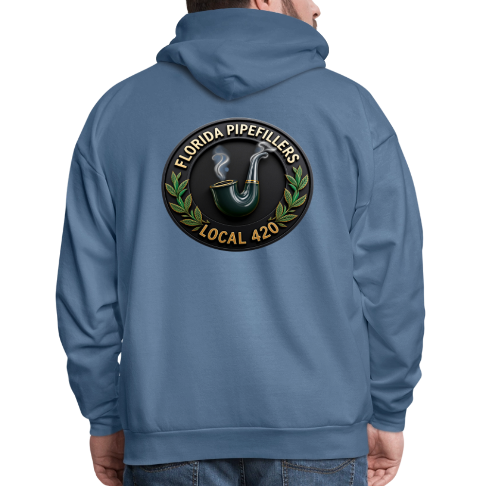 FLORIDA PIPEFILLERS LOCAL 420 F/B DESIGN Men's Hoodie - denim blue