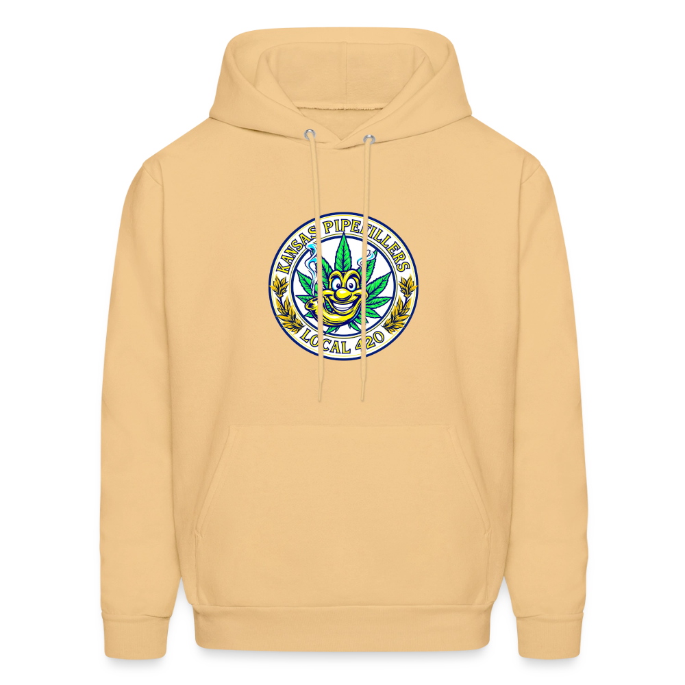 KANSAS PIPEFILLERS LOCAL 420 F/B DESIGNS Men's Hoodie - light gold 