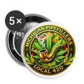 MICHIGAN PIPEFILLERS LOCAL 420 Union Buttons small 1'' (5-pack) - white