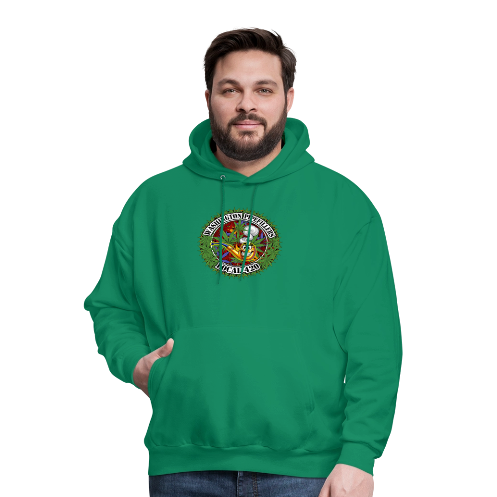 WASHINGTON PIPEFILLERS LOCAL 420 F/B DESIGN Men's Hoodie - kelly green