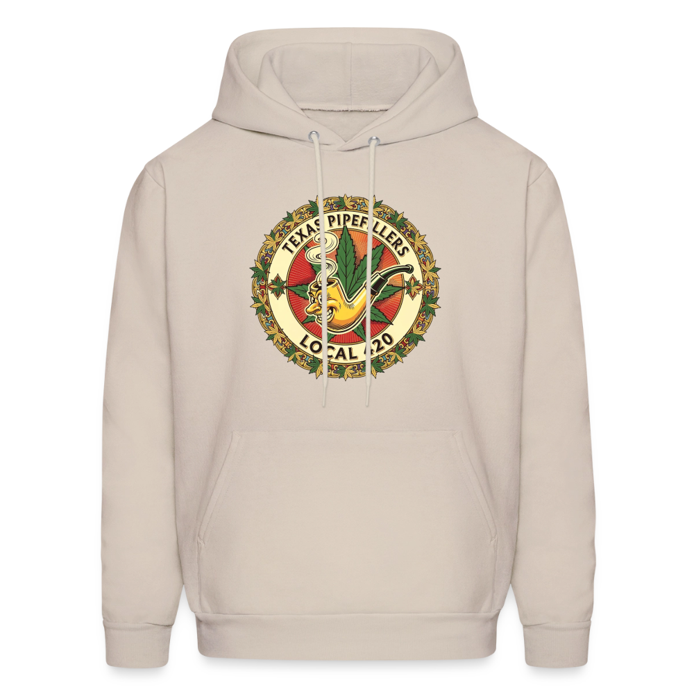 TEXAS PIPEFILLERS LOCAL 420  Men's Hoodie Hoodie - Sand