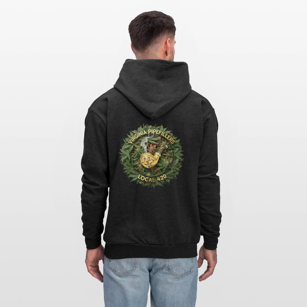 VIRGINIA PIPEFILLERS LOCAL 420 F/B DESIGN Men's  Hoodie - charcoal grey