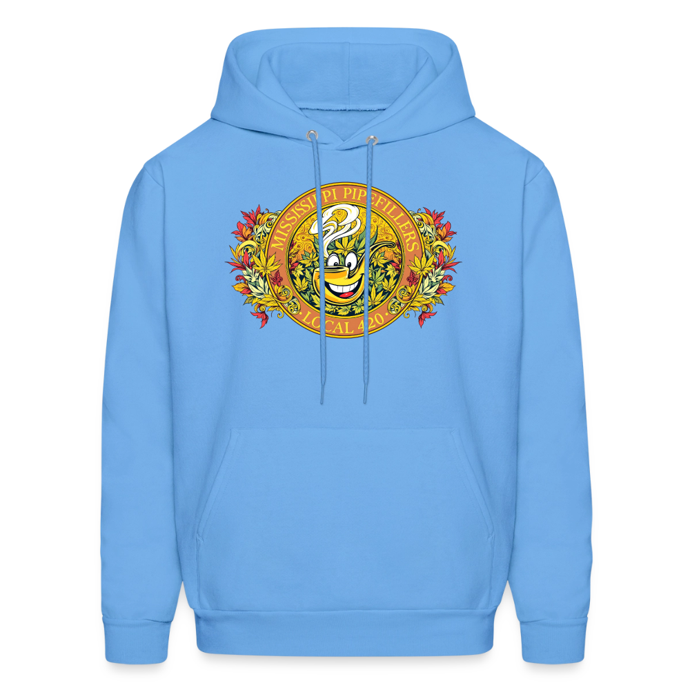 MISSISSIPPI PIPEFILLERS LOCAL 420 F/B DESIGNS Men's Hoodie - carolina blue