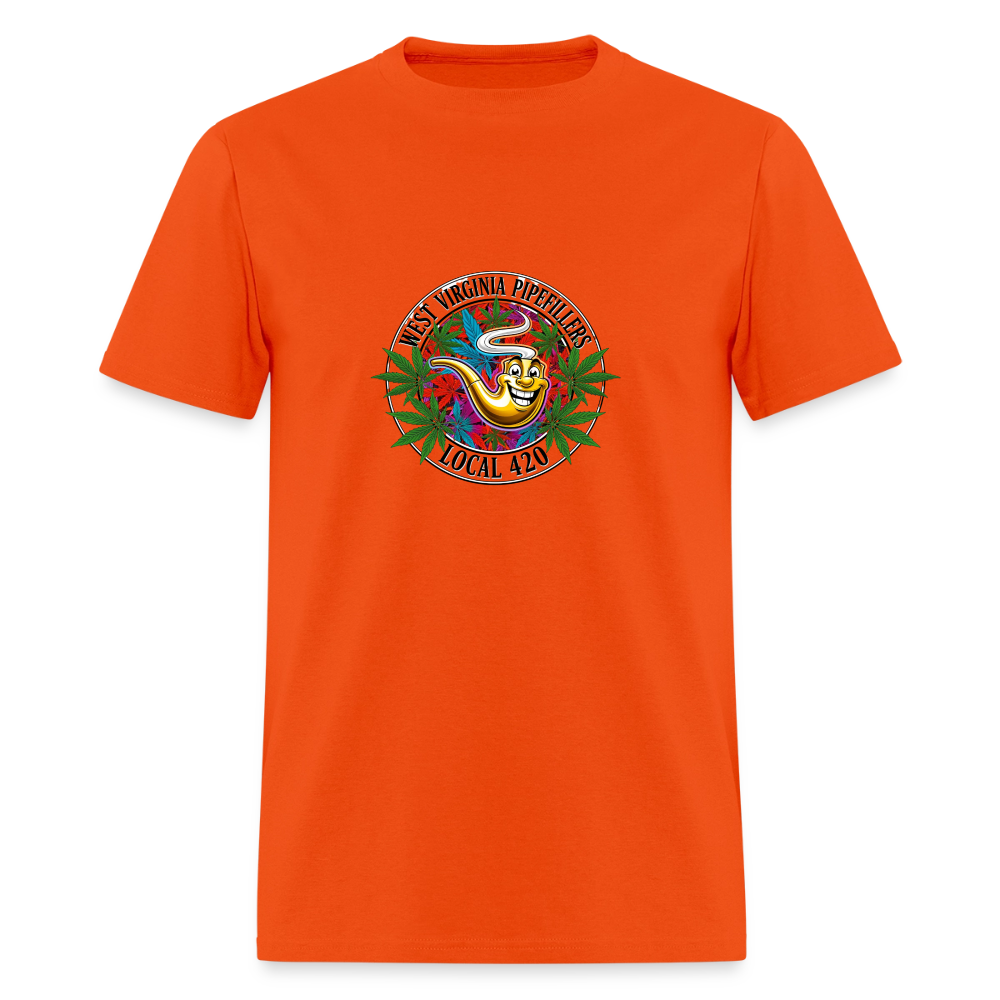 WEST VIRGINIA PIPEFILLERS LOCAL 420 Men's T-Shirt - orange