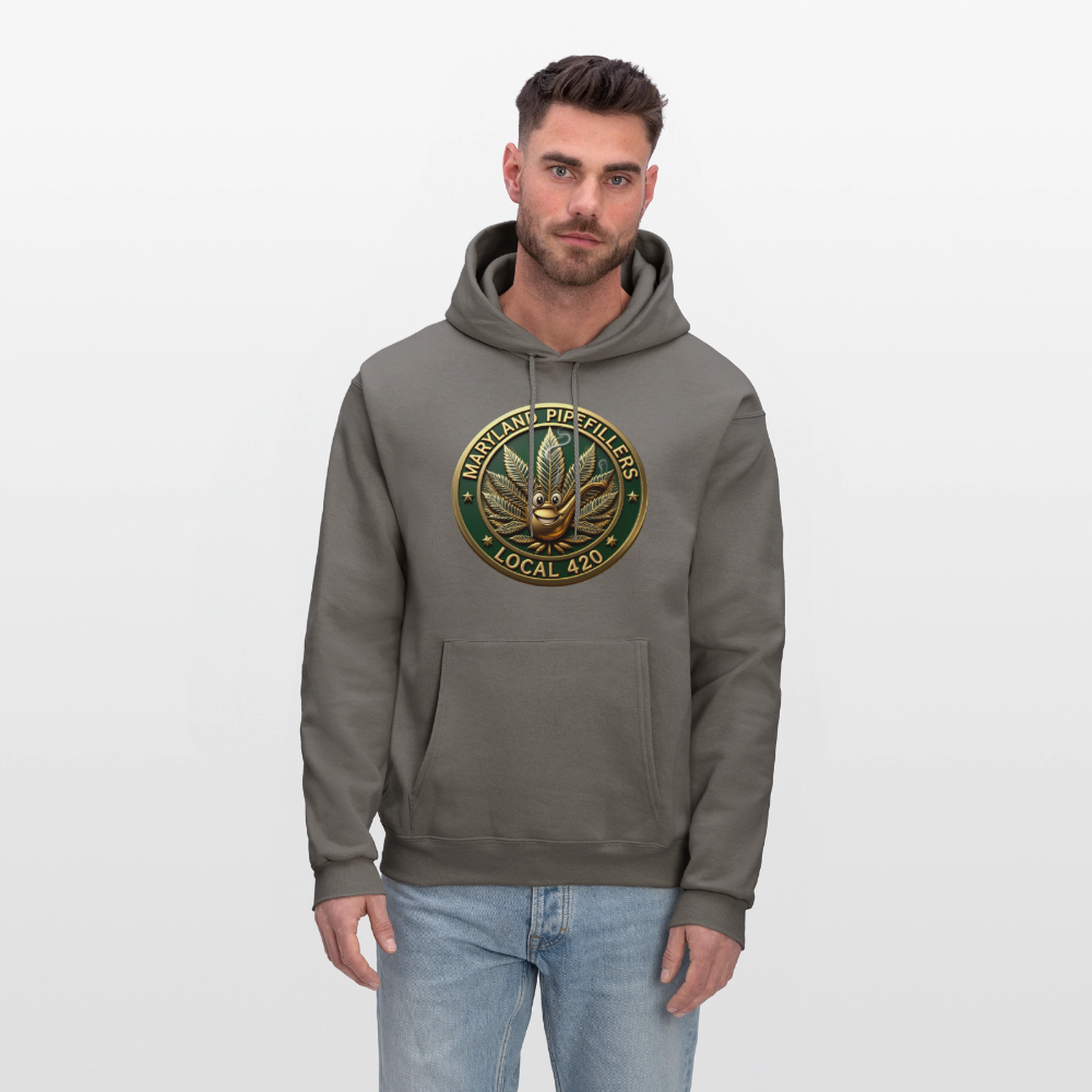 MARYLAND PIPEFILLERS LOCAL 420 Men's Hoodie - asphalt gray