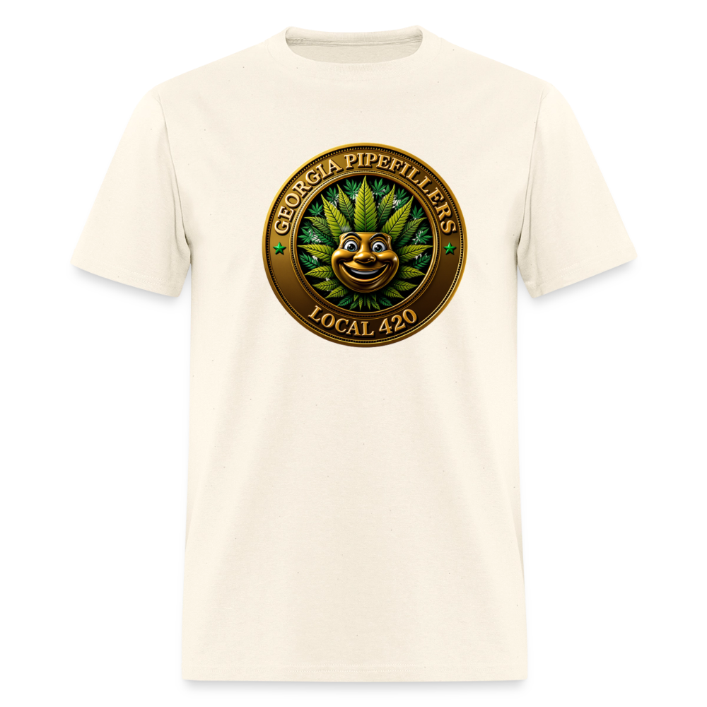 GEORGIA PIPEFILLERS LOCAL 420 F/B DESIGN  Men's T-Shirt - sweet cream heather