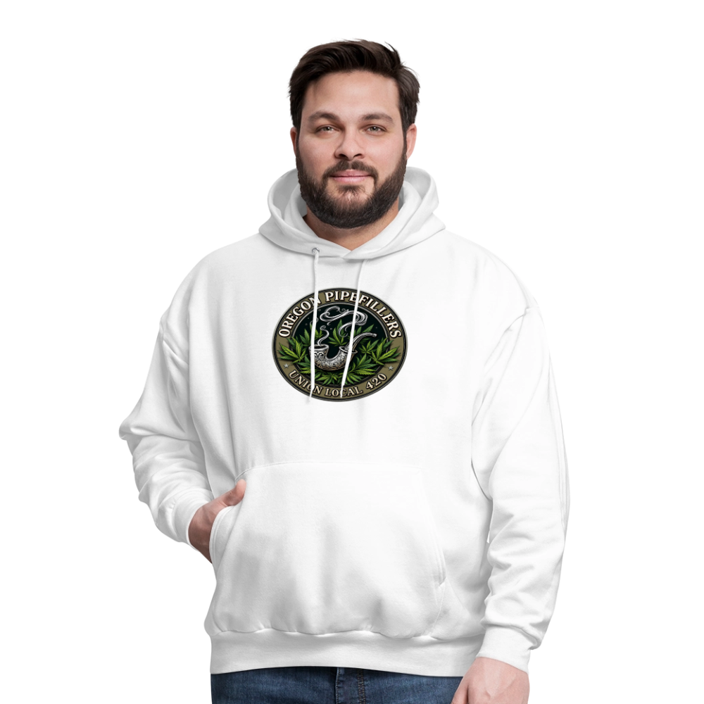 OREGON PIPEFILLERS LOCAL 420 Men's Hoodie - white