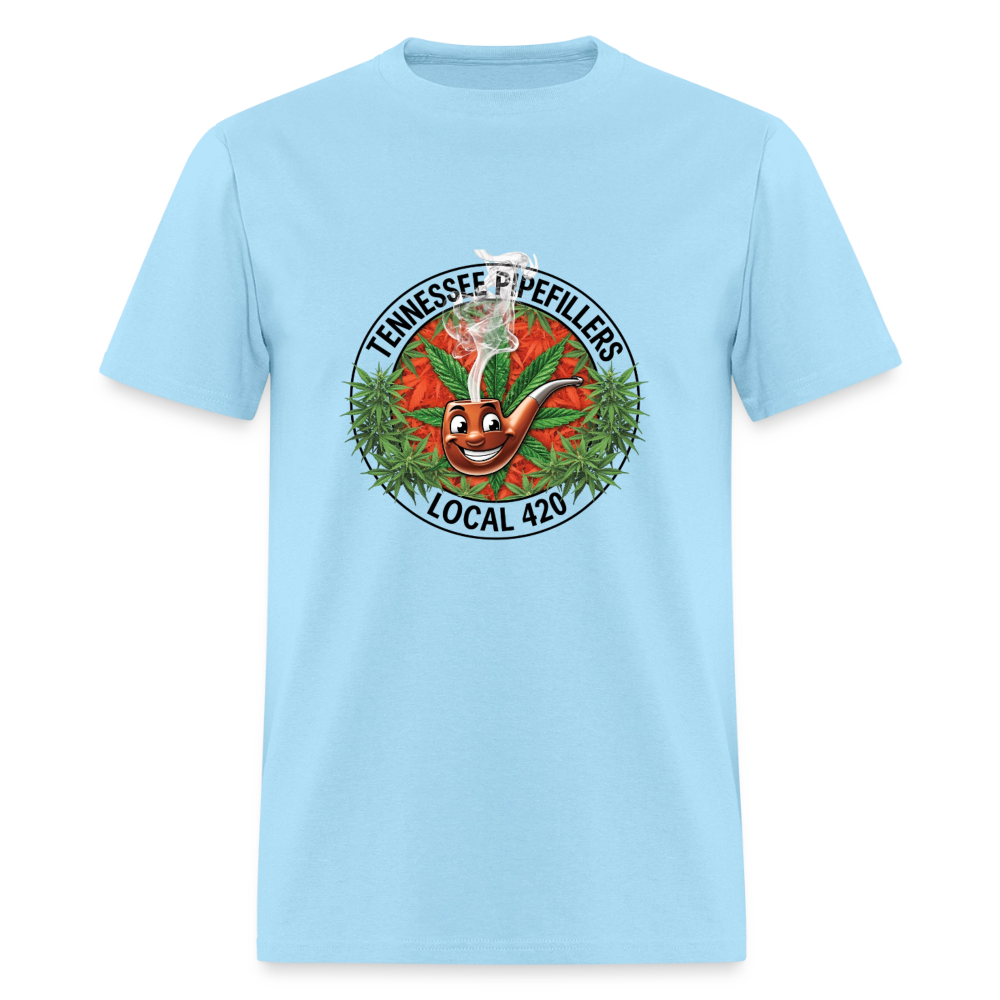 TENNESSEE PIPEFILLERS LOCAL 420 Men's T-Shirt - powder blue