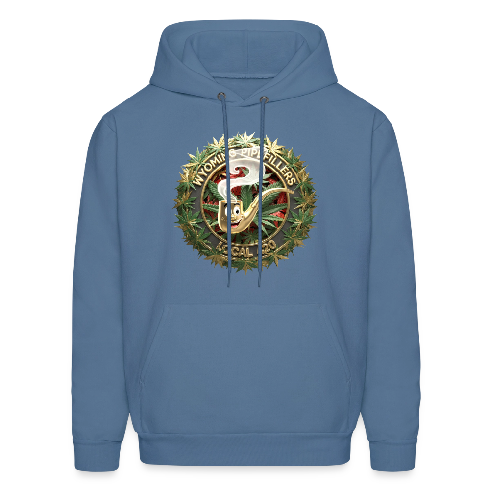 WYOMING PIPEFILLERS LOCAL 420 F/B DESIGN Men's Hoodie - denim blue