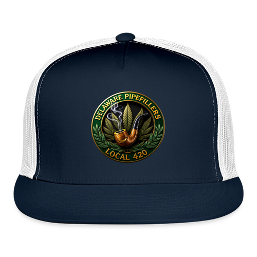 DELAWARE  PIPEFILLERS LOCAL 420 Trucker Hat - navy/white