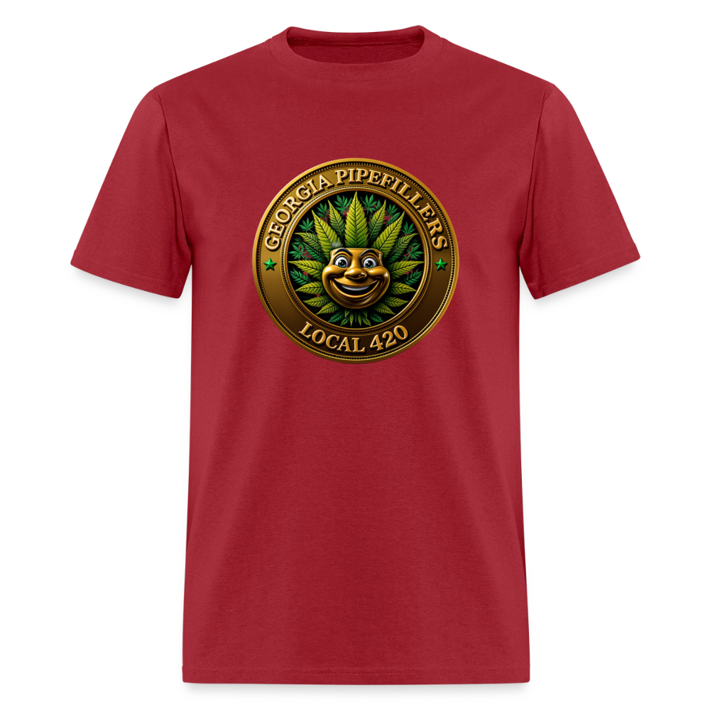 GEORGIA PIPEFILLERS LOCAL 420 Men's T-Shirt - true red