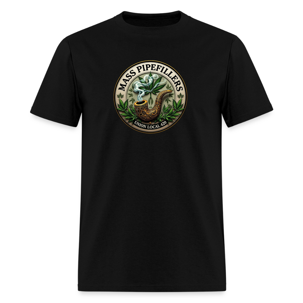 MASS PIPEFILLERS LOCAL 420 Men's T-Shirt - black