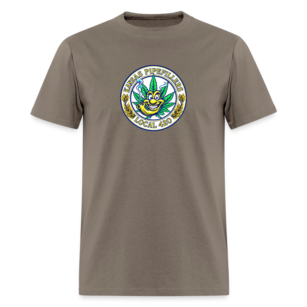 KANSAS PIPEFILLERS LOCAL 420 Men's T-Shirt - safari
