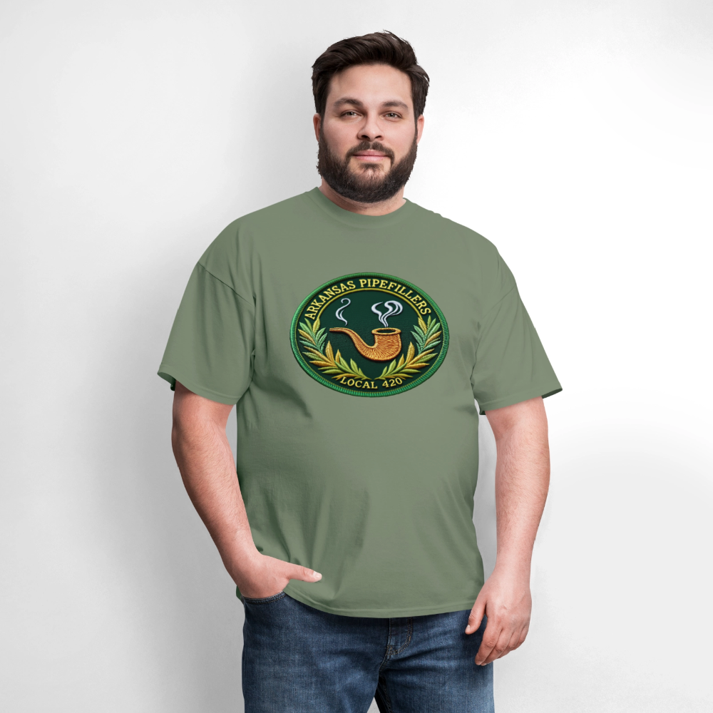 ARKANSAS PIPEFILLERS LOCAL 420 Men's T-Shirt - military green