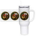 NORTH DAKOTA PIPEFILLERS LOCAL 420 40oz Travel Tumbler - white