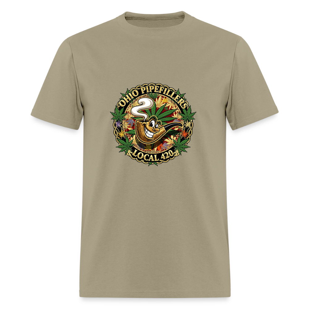 OHIO PIPEFILLERS LOCAL 420 Men's T-Shirt - khaki