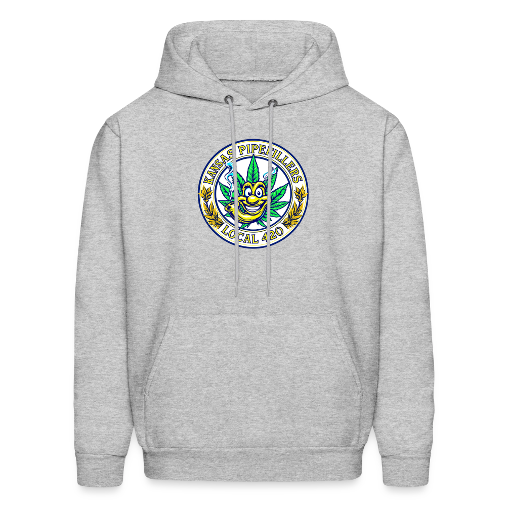 KANSAS PIPEFILLERS LOCAL 420 Men's Hoodie - heather gray