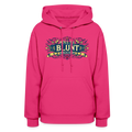 ROLL ME A BLUNT F/B DESIGNS Women's Hoodie - fuchsia