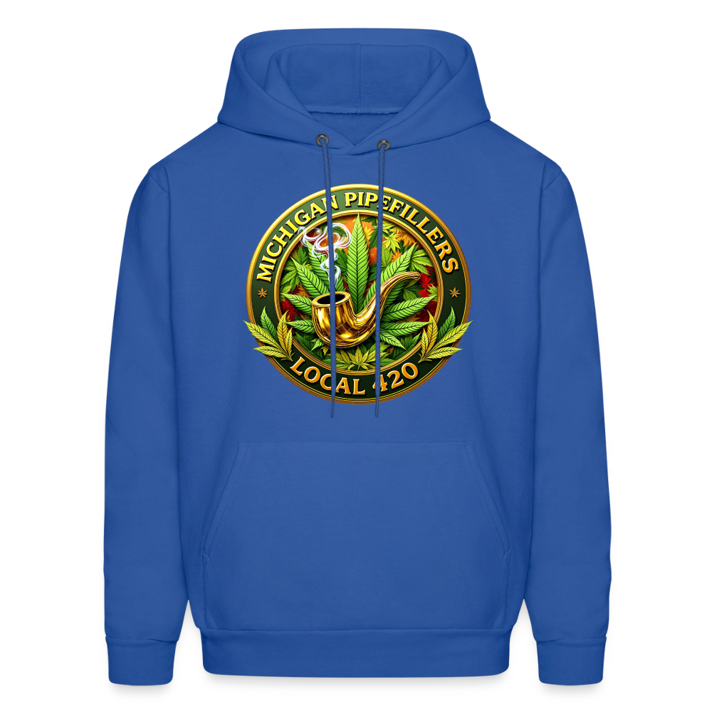 MICHIGAN PIPEFILLERS LOCAL 420 F/B DESIGN Men's Hoodie - royal blue