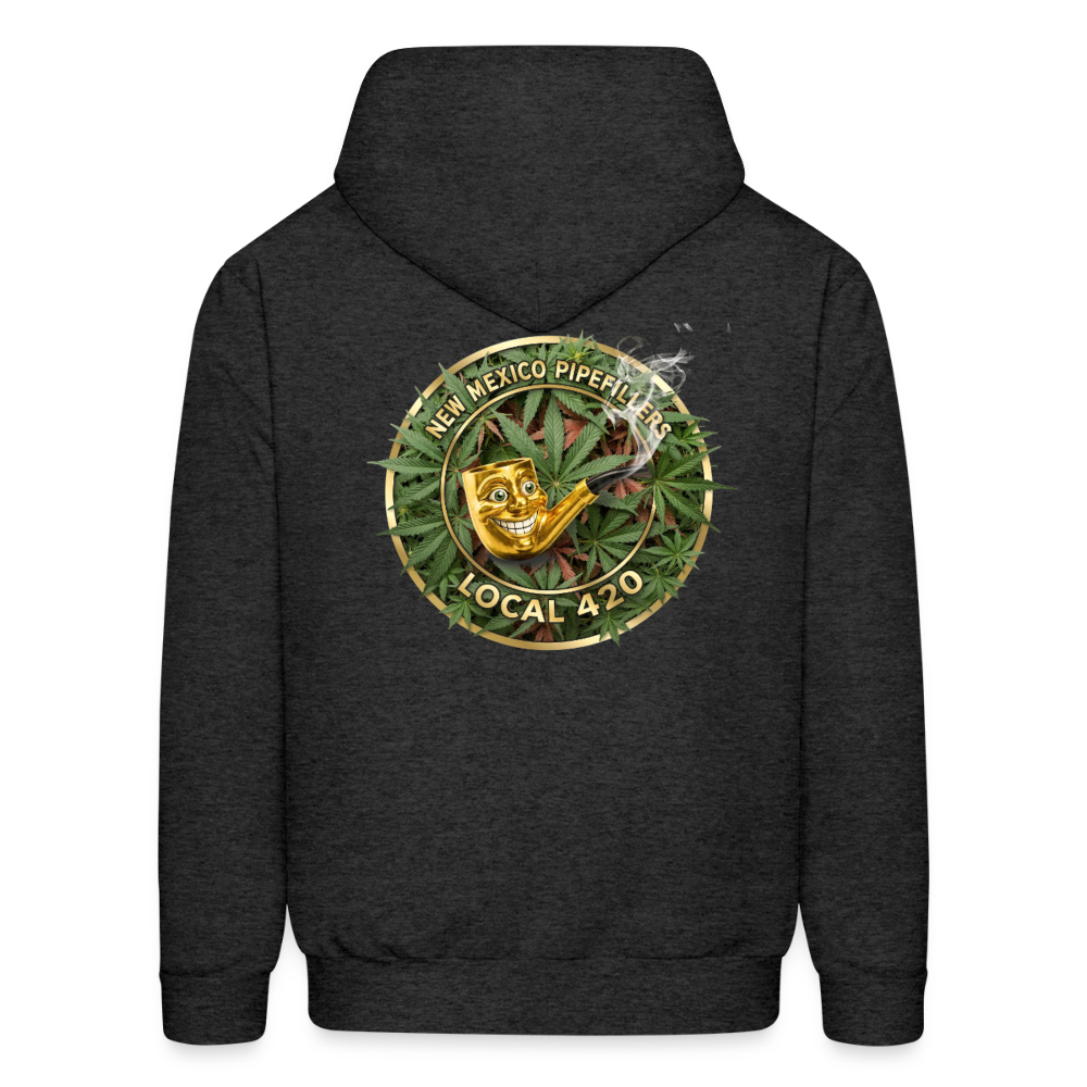 NEW MEXICO PIPEFILLERS LOCAL 420 Men's Hoodie - charcoal grey