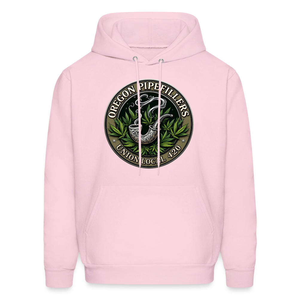 OREGON PIPEFILLERS LOCAL 420 Men's Hoodie - pale pink