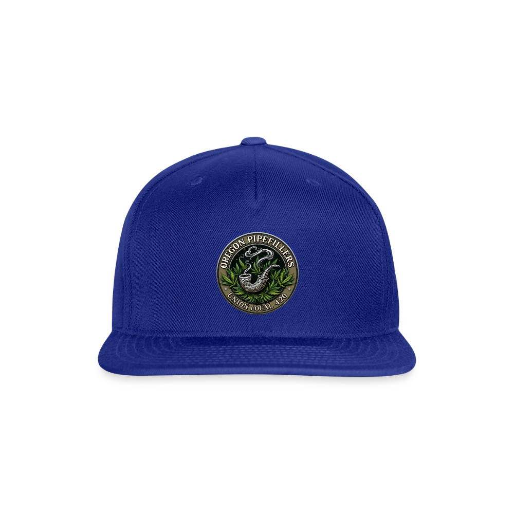 OREGON PIPEFILLERS UNION LOCAL 420 Snapback Baseball Cap - royal blue