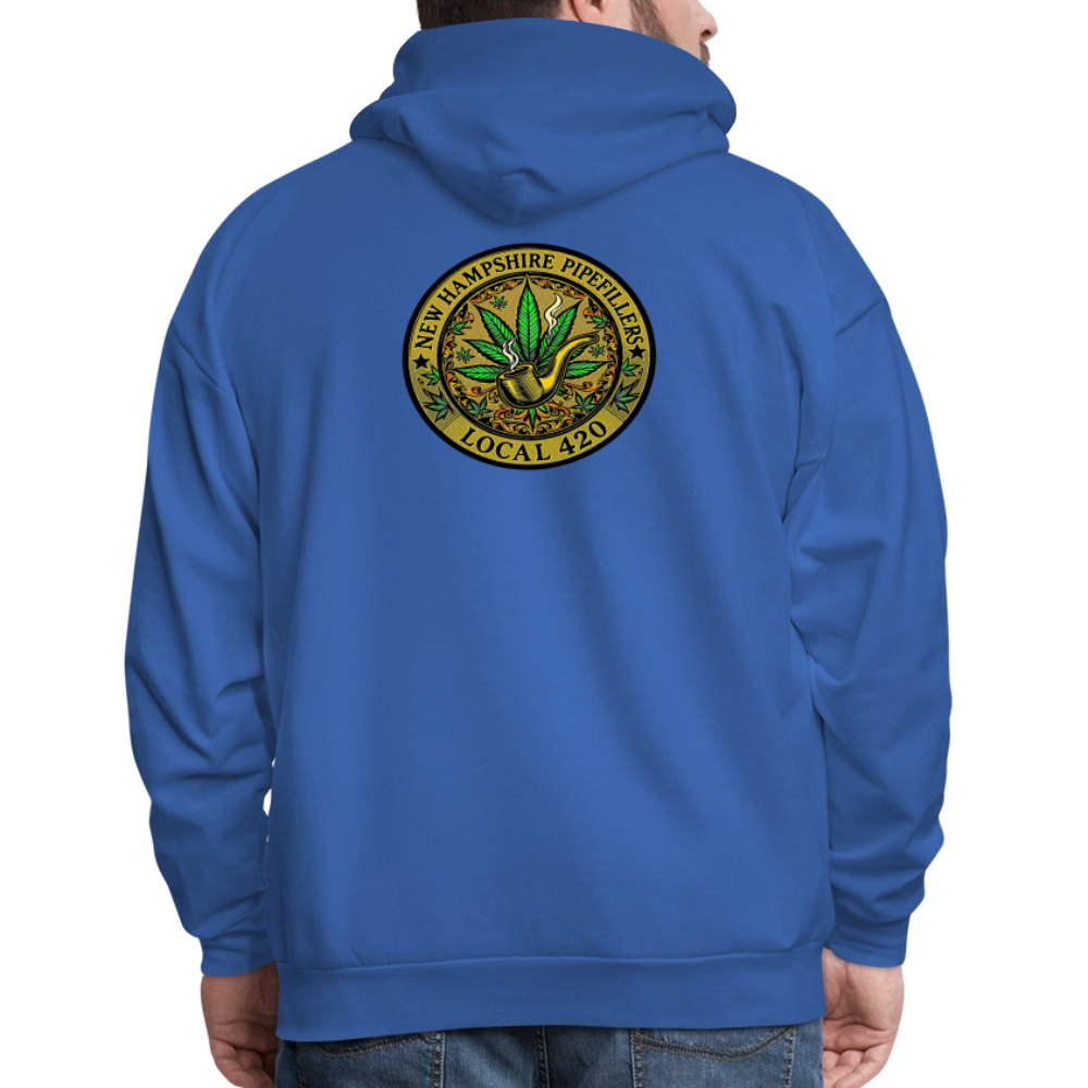 NEW HAMSHIRE PIPEFILLERS LOCAL 420 Men's Hoodie - royal blue