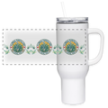 FLORIDA PIPEFILLERS LOCAL 420 40oz Stainless Steel Travel Tumberrer - white