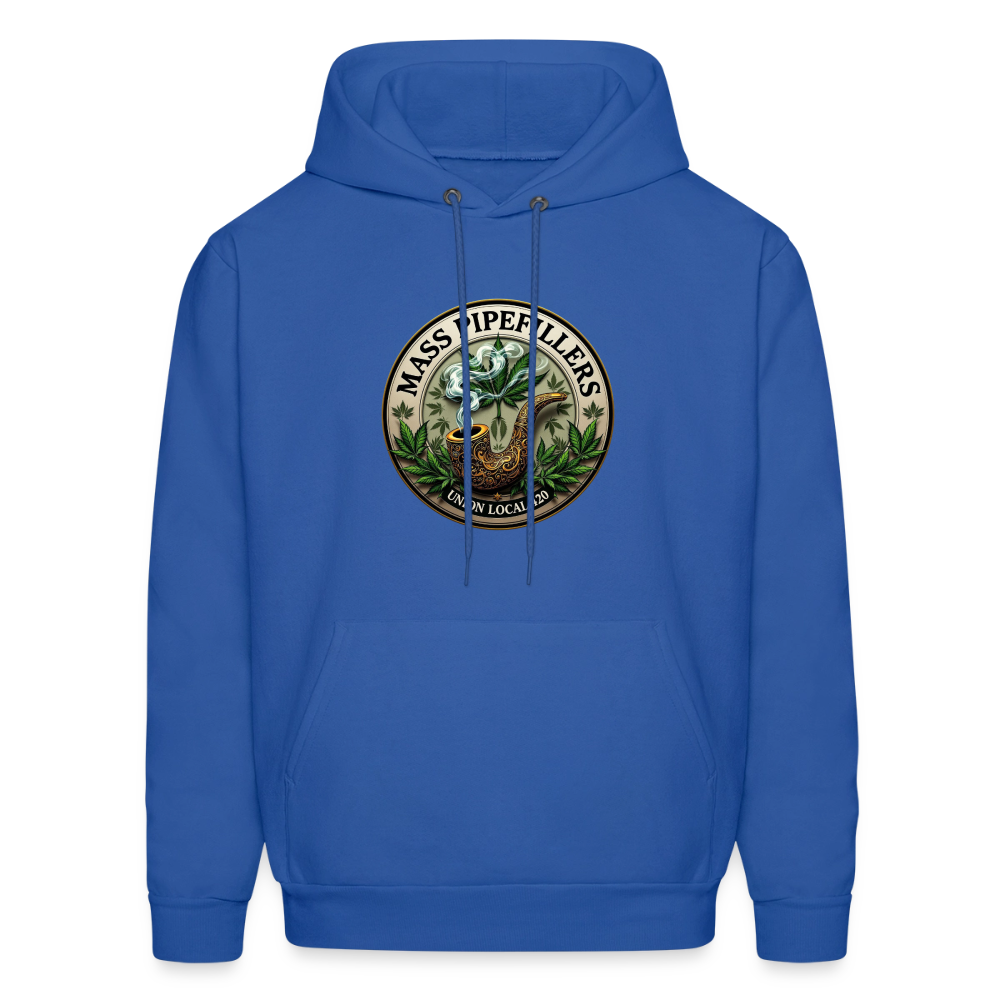 MASS PIPEFILLERS LOCAL 420 2 EMBLEM Men's Hoodie - royal blue
