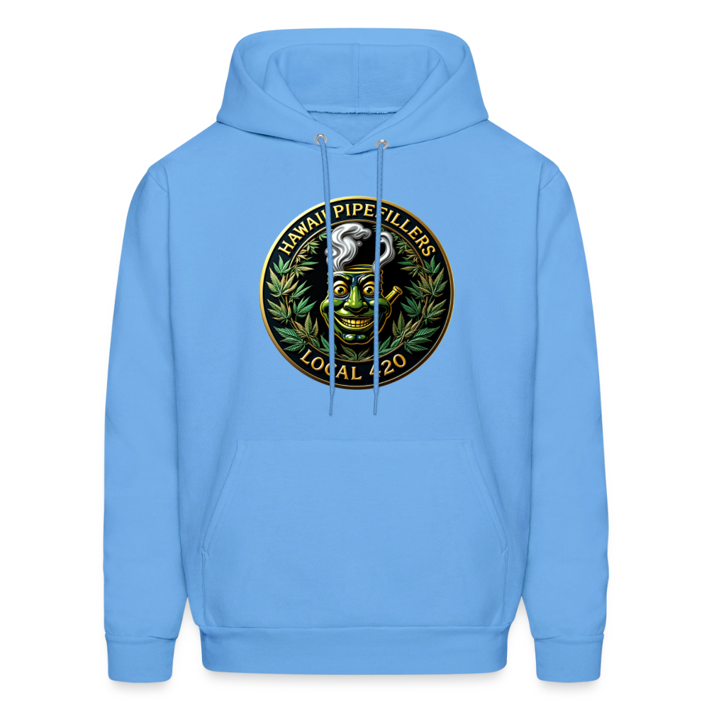 HAWAII PIPEFILLERS LOCAL 420 Men's Hoodie - carolina blue