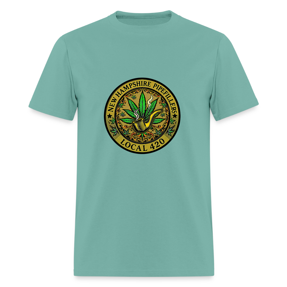NEW HAMSHIRE PIPEFILLERS LOCAL 420 Men's T-Shirt - aquatic