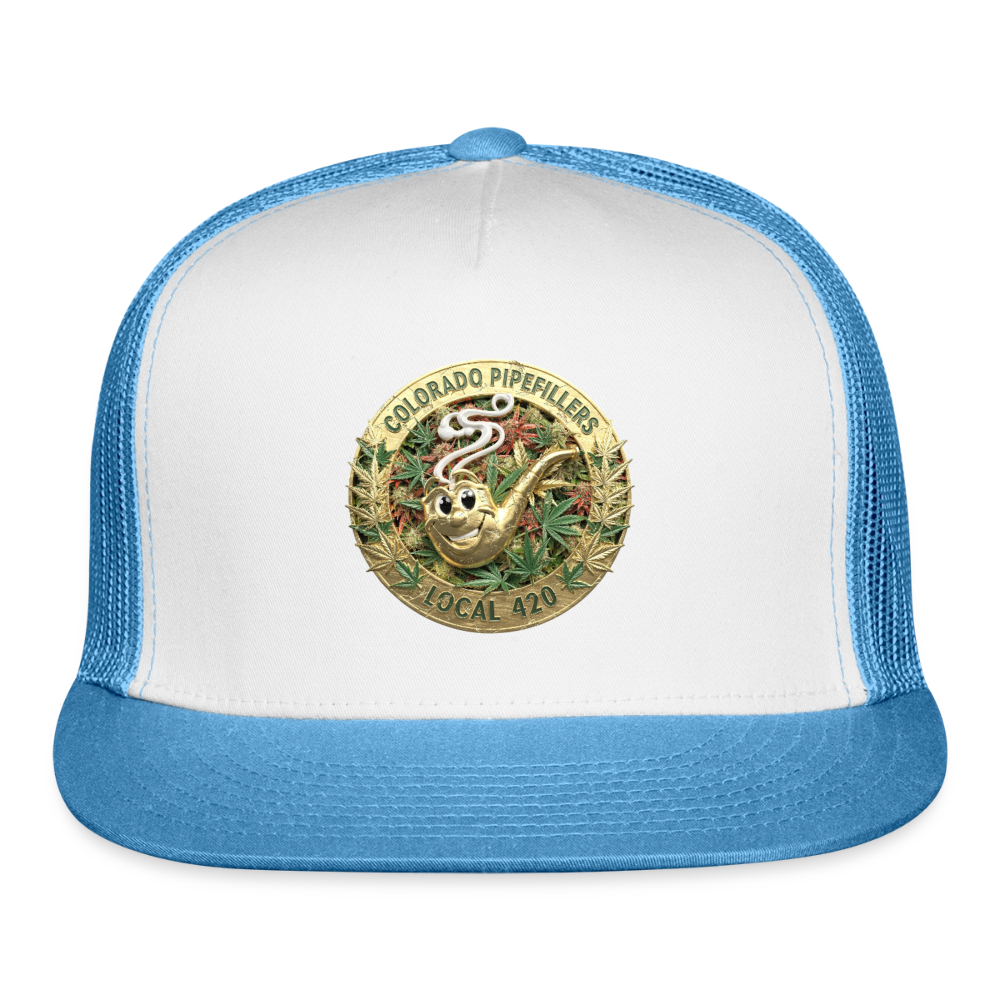 COLORADO PIPEFILLERS LOCAL 420 Trucker Hat - white/blue
