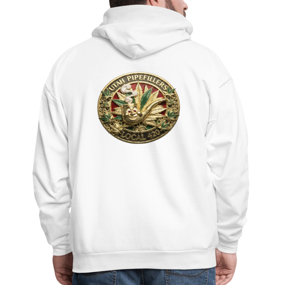 UTAH PIPEFILLERS LOCAL 420 F/B DESIGN Men's Hoodie - white