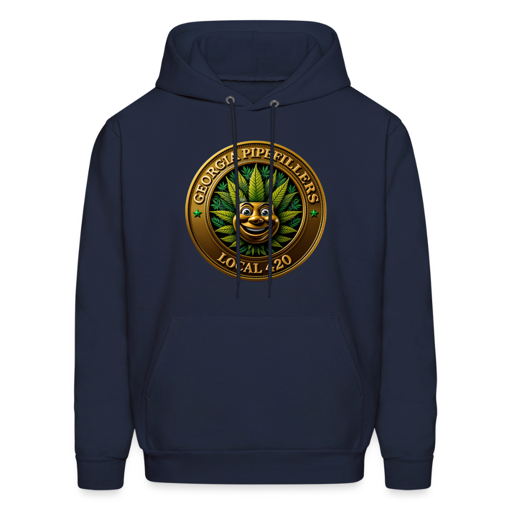 GEORGIA PIPEFILLERS LOCAL 420 F/B DESIGN Men's Hoodie - navy