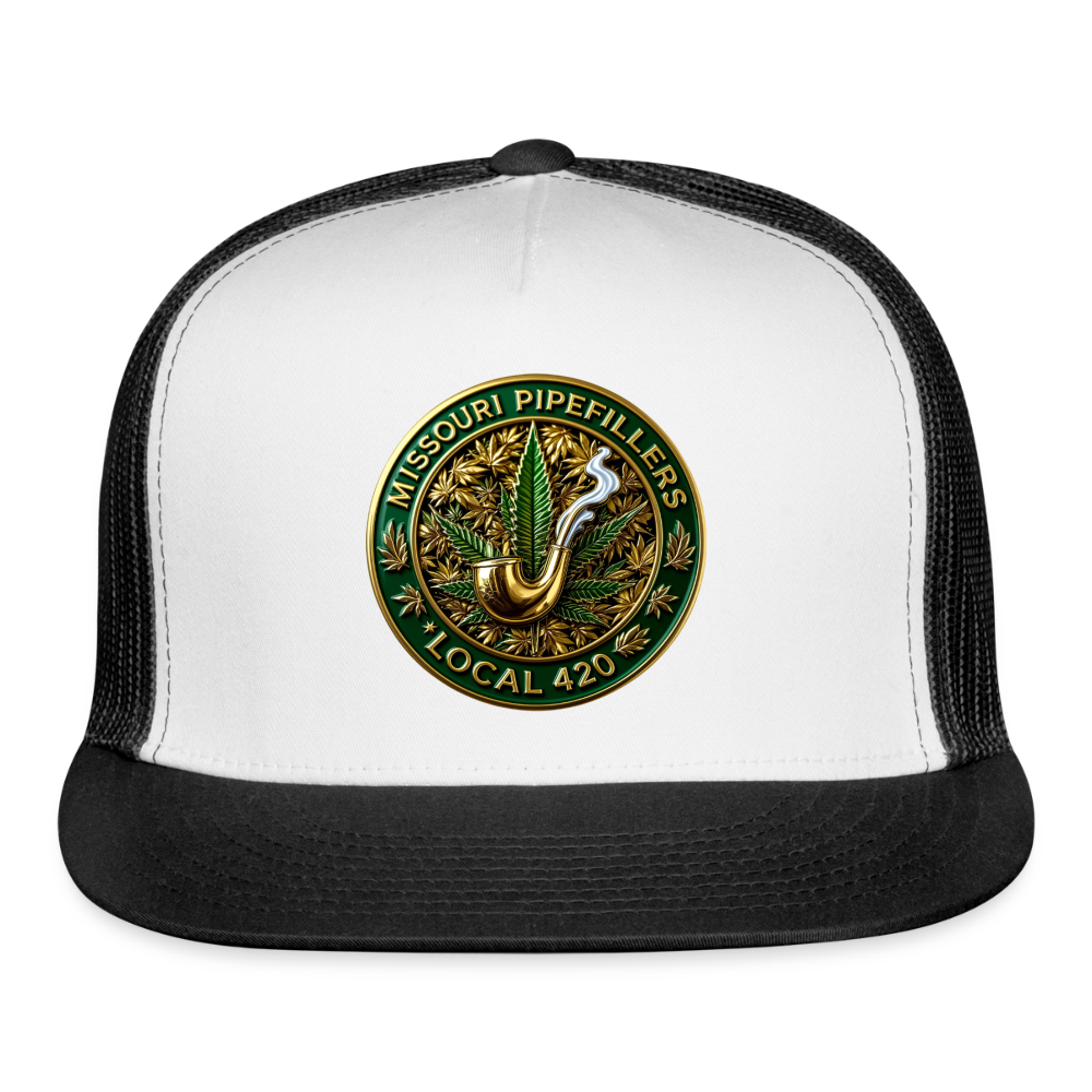 MISSOURI PIPEFILLERS LOCAL 420 Trucker Hat - white/black