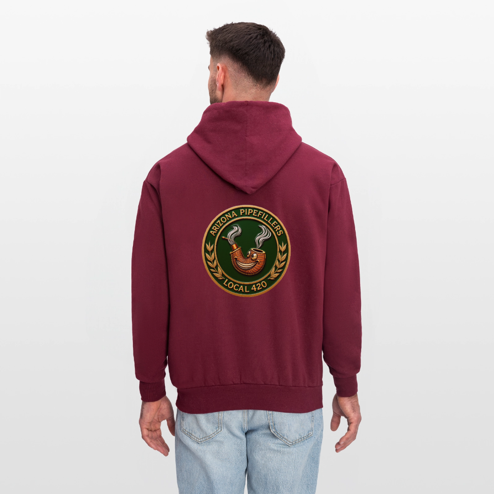 ARIZONIA PIPEFILLERS LOCAL 420 F/B DESIGN Men's Hoodie - burgundy