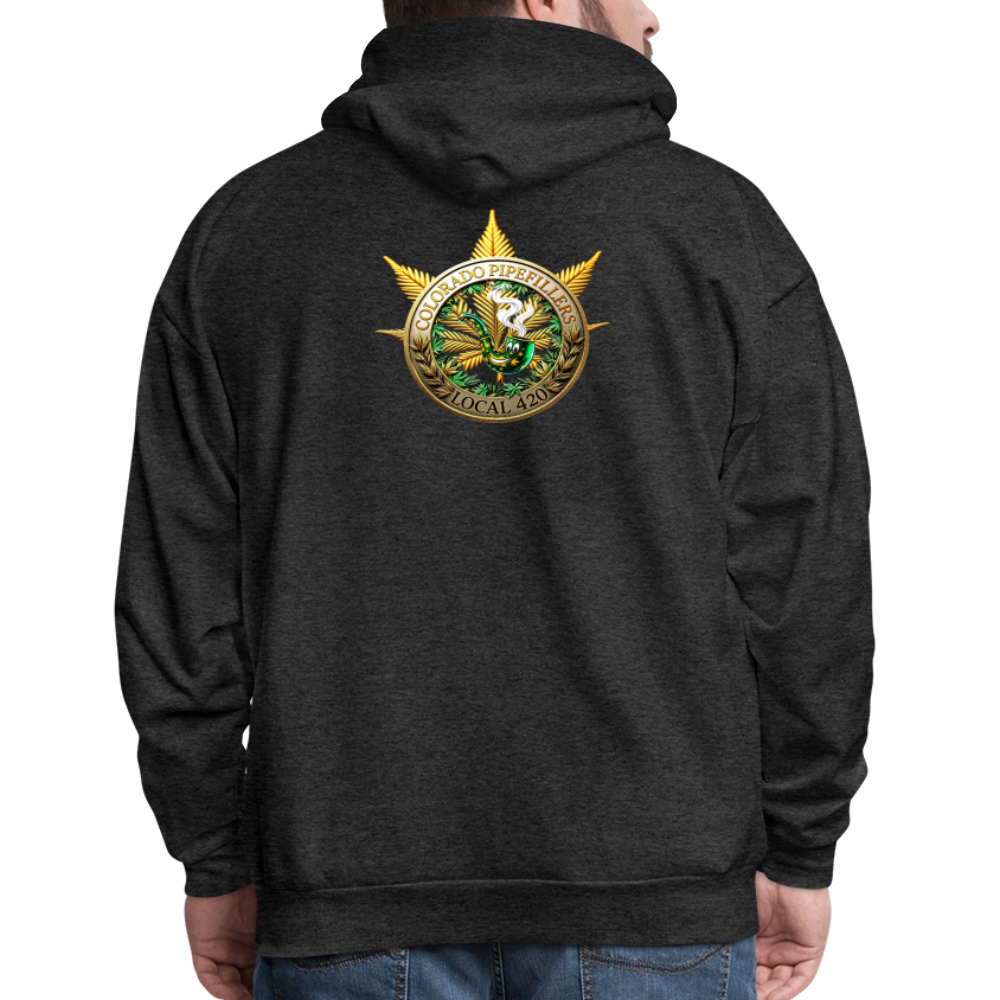 COLORADO PIPEFILLERS LOCAL 420 Men's Hoodie - charcoal grey
