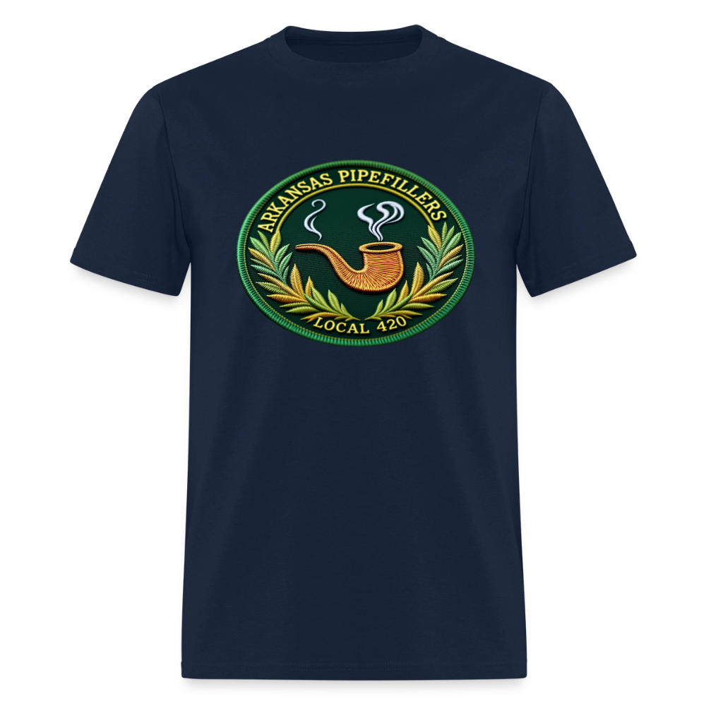 ARKANSAS PIPEFILLERS LOCAL 420 Men's T-Shirt - navy