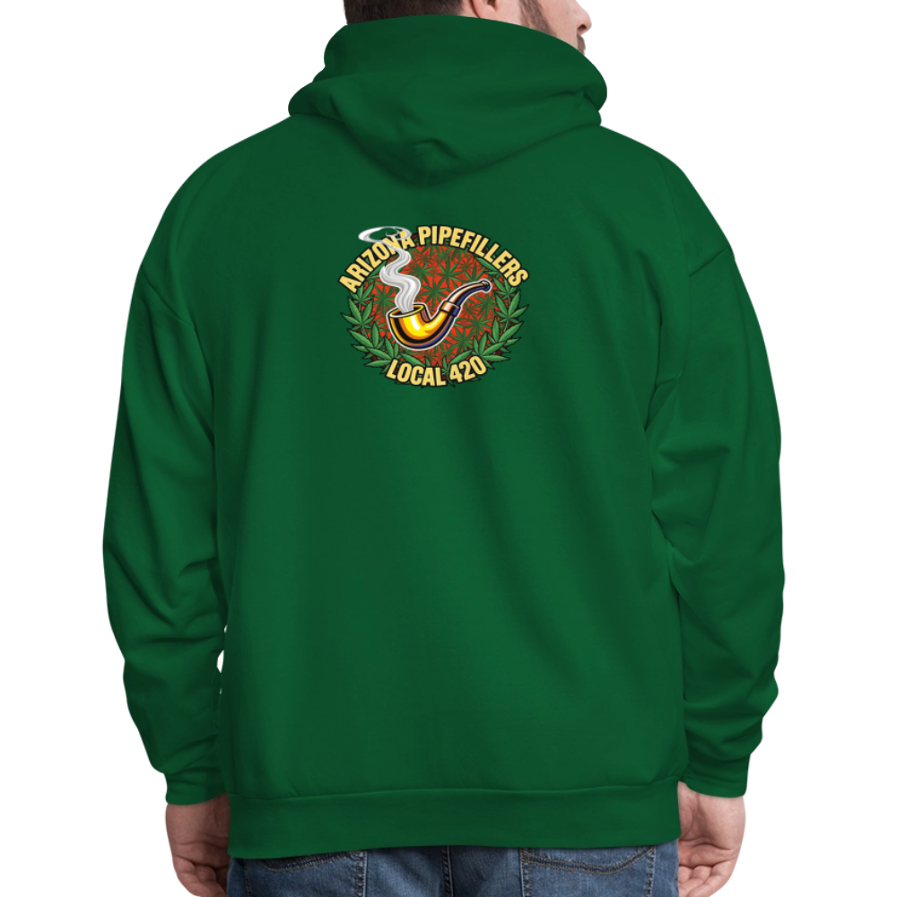 ARIZONA PIPEFILLERS LOCAL 420 F/B DESIGN Men's Hoodie - forest green