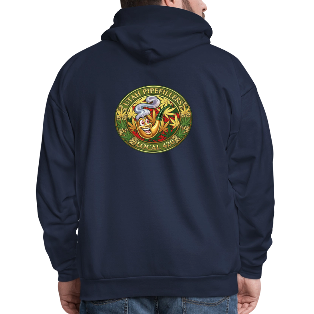 UTAH PIPEFILLERS LOCAL 420 F/B DESIGN Men's Hoodie - navy