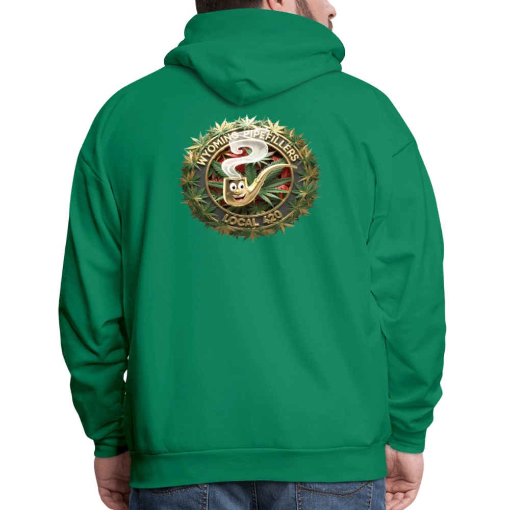 WYOMING PIPEFILLERS LOCAL 420 F/B DESIGN Men's Hoodie - kelly green