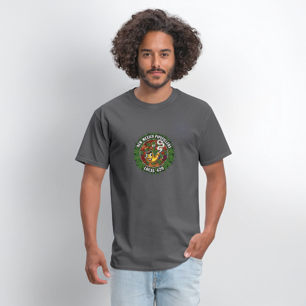 NEW MEXICO PIPEFILLERS LOCAL 420 MEN'S T-Shirt - charcoal