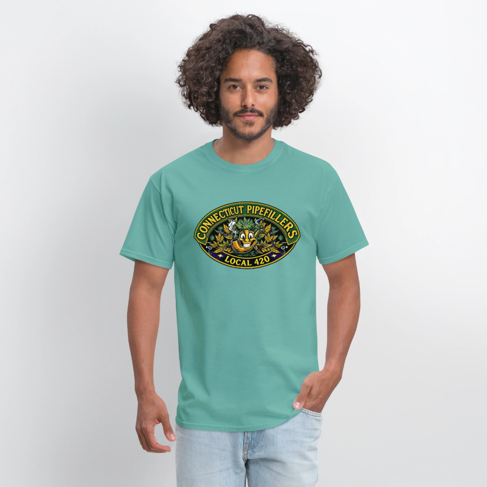 CONNECTICUT PIPEFILLERD LOCAL 420Men's T-Shirt - aquatic