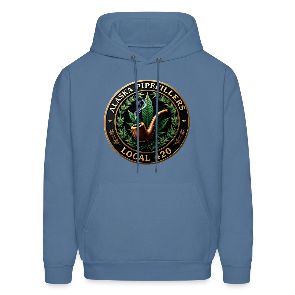 ALASKA PIPEFILLERS LOCAL 420 Men's Hoodie - denim blue