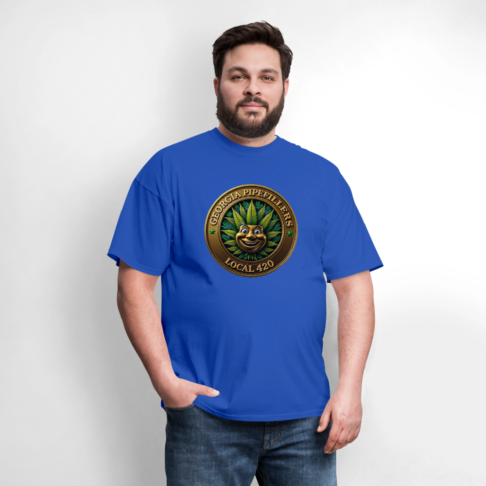 GEORGIA PIPEFILLERS LOCAL 420 Men's T-Shirt - royal blue
