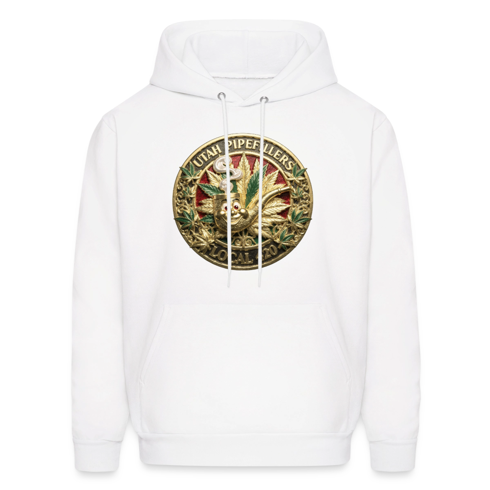 UTAH PIPEFILLERS LOCAL 420 Men's  Hoodie - white