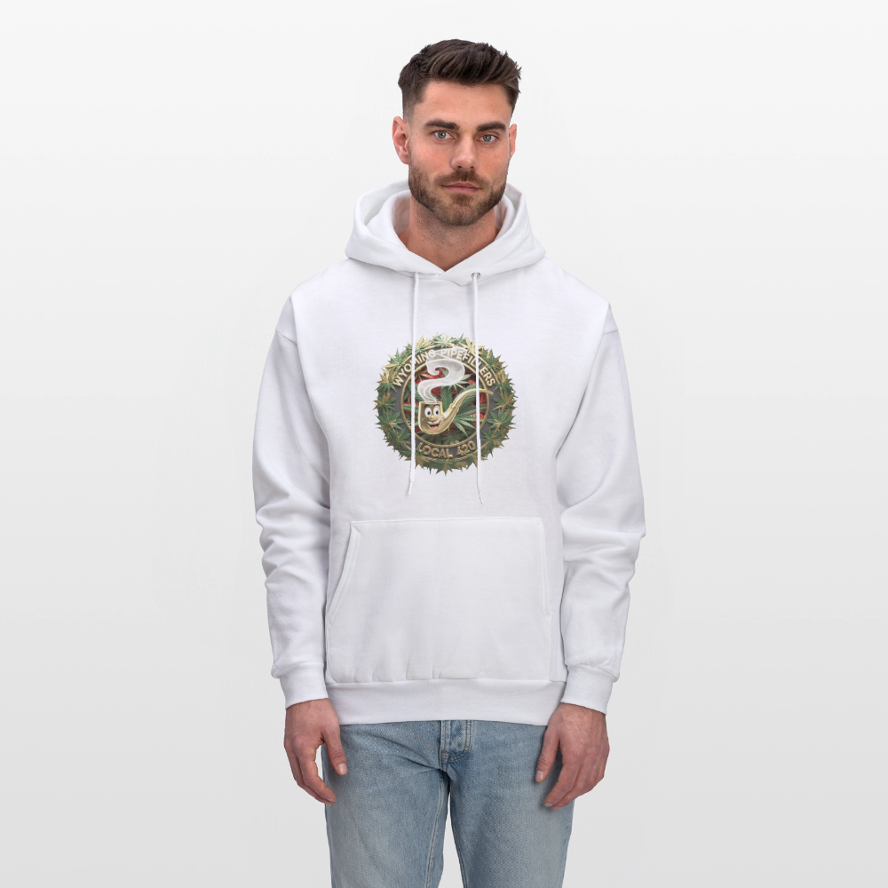 WYOMING PIPEFILLERS LOCAL 420 Men's Hoodie - white