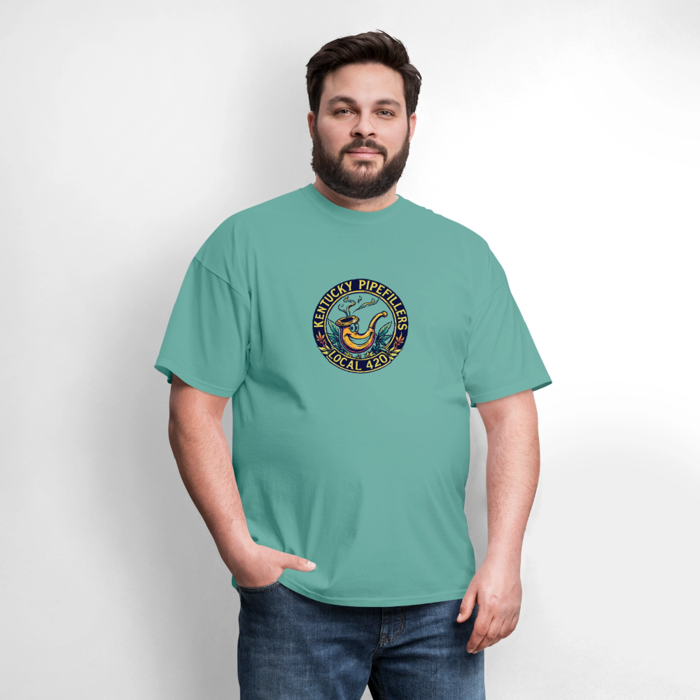 KENTUCKY PIPEFILLERS LOCAL 420 Men's T-Shirt - aquatic
